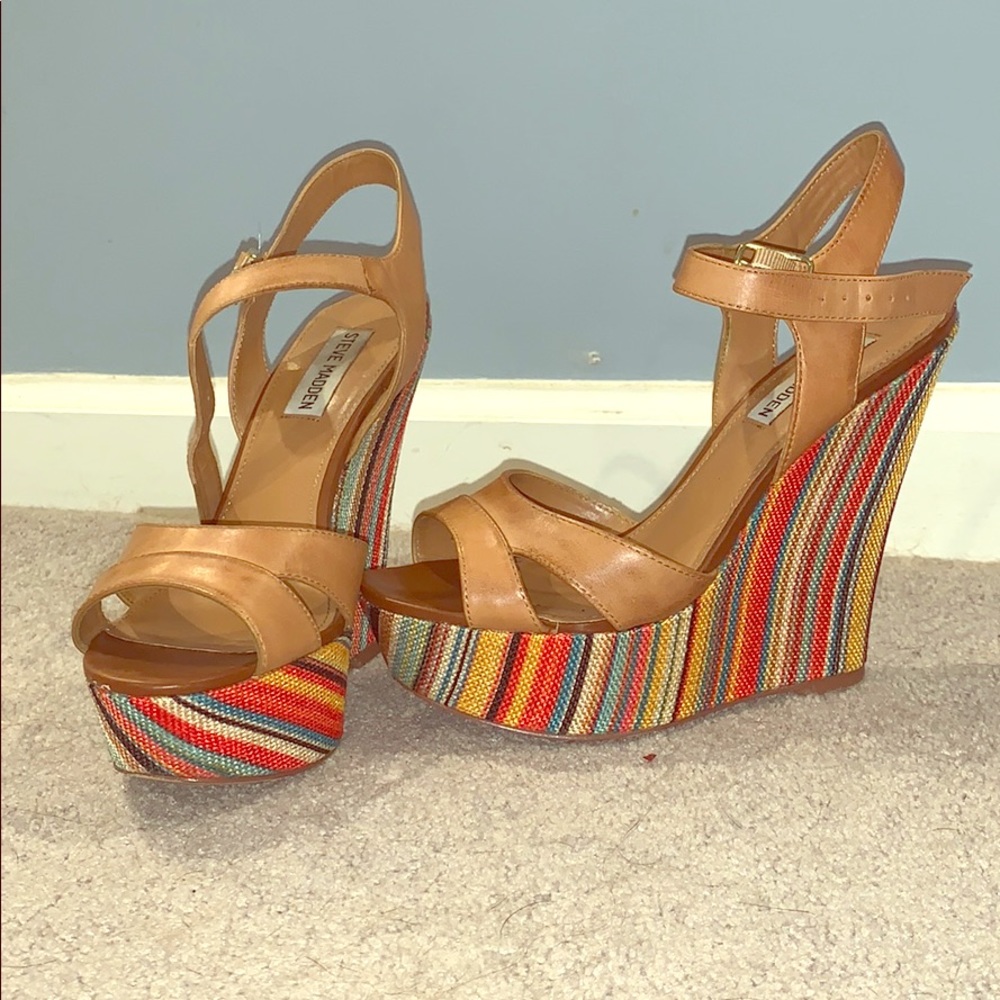 Steve Madden colorful wedges